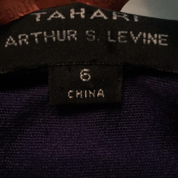 Tahari plum wool/silk sleeveless dress Sz 6 - Picture 6 of 6